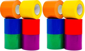 12-Pack Rainbow Colored Duct Tape 10 Yards x 2 Inch Heavy Duty, Waterproof Color Duct Tape Tear by Hand, Strong Adhesion No Residue for DIY, Packing, Marking and Arts & Crafts 12-Pack Rainbow Colored Duct Tape 10 Yards x 2 Inch Heavy Duty, Waterproof Color Duct Tape Tear by Hand, Strong Adhesion No Residue for DIY, Packing, Marking and Arts & Crafts