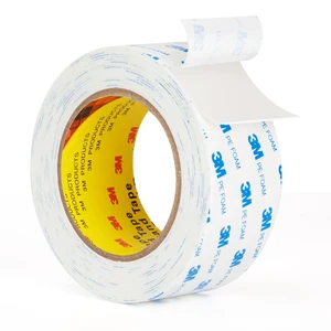 3M 1600T Double Sided Tape, 2 in x 18 ft White PE Foam Tape 0.04 in Thick, Removable from Smooth Surfaces, for RV, Pictures, Posters, Frames and Home Décor 3M 1600T Double Sided Tape, 2 in x 18 ft White PE Foam Tape 0.04 in Thick, Removable from Smooth Surfaces, for RV, Pictures, Posters, Frames and Home Décor