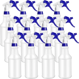 12 Pcs 16 Oz Plastic Spray Bottles Reusable adjustable sprayers for water, cleaners, plants and household tasks; bulk pack for home or commercial use 12 Pcs 16 Oz Plastic Spray Bottles Reusable adjustable sprayers for water, cleaners, plants and household tasks; bulk pack for home or commercial use