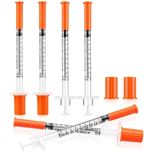 100Pack 0.5 ml/cc 30G x 1/2 (13mm), Disposable Individual Package Single-Use Design Easy-to-Read Scale Leak-Resistant Plunger Reliable Dispensing Multi-Purpose Applications 100Pack 0.5 ml/cc 30G x 1/2 (13mm), Disposable Individual Package Single-Use Design Easy-to-Read Scale Leak-Resistant Plunger Reliable Dispensing Multi-Purpose Applications