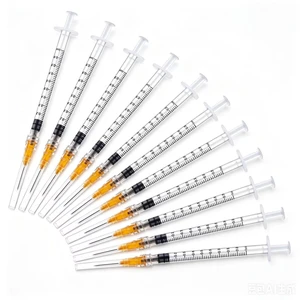 50 Pack Luer Lock 1ml 25Gauge - 1/2 Inch Lab Sample Measuring Tool, Individually Sealed Wrapped 50 Pack Luer Lock 1ml 25Gauge - 1/2 Inch Lab Sample Measuring Tool, Individually Sealed Wrapped