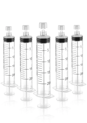 Luer Lock Syringe 20ml - Sterile Disposable Syringes 50 Pack Without Needles Individual Sealed Packaging Luer Lock Syringe 20ml - Sterile Disposable Syringes 50 Pack Without Needles Individual Sealed Packaging