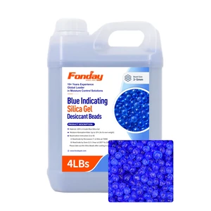 4LBS Premium Moisture Indicating Silica Gel Desiccant Beads (Blue) Rechargeable, Industry Standard Bead Size 3 to 5mm 4LBS Premium Moisture Indicating Silica Gel Desiccant Beads (Blue) Rechargeable, Industry Standard Bead Size 3 to 5mm