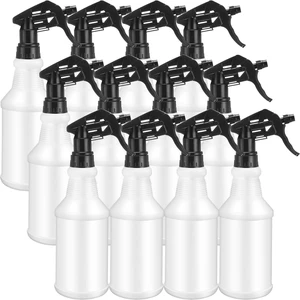 12 Pcs 16 Oz Plastic Spray Bottles Reusable adjustable sprayers for water, cleaners, plants and household tasks; bulk pack for home or commercial use 12 Pcs 16 Oz Plastic Spray Bottles Reusable adjustable sprayers for water, cleaners, plants and household tasks; bulk pack for home or commercial use