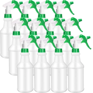 12 Pcs 16 Oz Plastic Spray Bottles Reusable adjustable sprayers for water, cleaners, plants and household tasks; bulk pack for home or commercial use 12 Pcs 16 Oz Plastic Spray Bottles Reusable adjustable sprayers for water, cleaners, plants and household tasks; bulk pack for home or commercial use