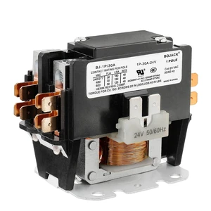 1 Poles FLA 30 Amp Coil 24 VAC Air Conditioner Condenser Compressor Contactor AC Definite Purpose Contactor 1 Poles FLA 30 Amp Coil 24 VAC Air Conditioner Condenser Compressor Contactor AC Definite Purpose Contactor