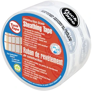 Construction Sheathing Tape, Epoxy Resin Tape, 2.4 in x 180 ft (White) Construction Sheathing Tape, Epoxy Resin Tape, 2.4 in x 180 ft (White)