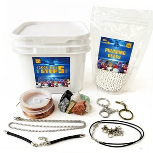 5 lbs Tumbler Media Grit,Polish 12000 Fine Aluminum Oxide, Step 5 for Tumbling Stones,Rock Polishing Grit Media, Works with Any Rock Tumbler 5 lbs Tumbler Media Grit,Polish 12000 Fine Aluminum Oxide, Step 5 for Tumbling Stones,Rock Polishing Grit Media, Works with Any Rock Tumbler