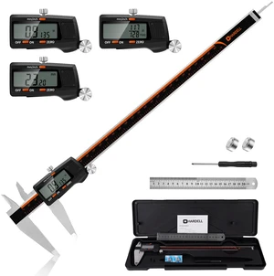 Digital Caliper 12 Inch, Large LCD Screen Caliper Measuring Tool Auto-Off Feature Electronic Vernier Caliper, Inch/MM/Fraction,Digital Ruler for 3D Printing/Jewelers/Woodworkers Digital Caliper 12 Inch, Large LCD Screen Caliper Measuring Tool Auto-Off Feature Electronic Vernier Caliper, Inch/MM/Fraction,Digital Ruler for 3D Printing/Jewelers/Woodworkers