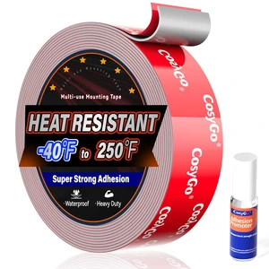 Double Sided Tape Heavy Duty, Permanent Bond Heat Resistant 15FT 1.2In Width Super Strong Adhesion Foam Tape, Industrial Strength Waterproof Outdoor Automotive Trim Emblems Mounting Tape Double Sided Tape Heavy Duty, Permanent Bond Heat Resistant 15FT 1.2In Width Super Strong Adhesion Foam Tape, Industrial Strength Waterproof Outdoor Automotive Trim Emblems Mounting Tape
