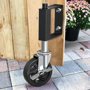 Heavy Duty Gate Caster, Spring Loaded Gate Wheel, Swivel Caster Wheels for Wooden Gate and Fence 220LBS Capacity Heavy Duty Gate Caster, Spring Loaded Gate Wheel, Swivel Caster Wheels for Wooden Gate and Fence 220LBS Capacity