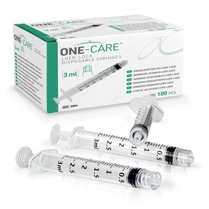 Luer-Lock Syringe, 3 mL, 100 Count, Blister-Packed Secure Luer-Lock Tip, Precise Dosing Graduation, High-Transparency Barrel, Smooth Plunger Action Luer-Lock Syringe, 3 mL, 100 Count, Blister-Packed Secure Luer-Lock Tip, Precise Dosing Graduation, High-Transparency Barrel, Smooth Plunger Action