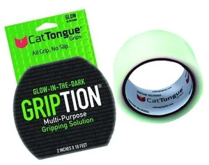 2" x10' Grip Tape Roll, Non-Abrasive, Waterproof, Glow Gription's patented non-rubber material is perfect for bathtubs, stairs, ramps, walkways, floors & larger household items 2" x10' Grip Tape Roll, Non-Abrasive, Waterproof, Glow Gription's patented non-rubber material is perfect for bathtubs, stairs, ramps, walkways, floors & larger household items
