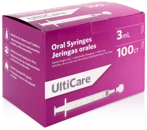 Oral Tip Syringe with Cap | 3mL 100 Count Oral Medication Delivery and Feeding | Ideal for Infants, Toddlers and Pets | Sterile, Individually Wrapped Oral Tip Syringe with Cap | 3mL 100 Count Oral Medication Delivery and Feeding | Ideal for Infants, Toddlers and Pets | Sterile, Individually Wrapped