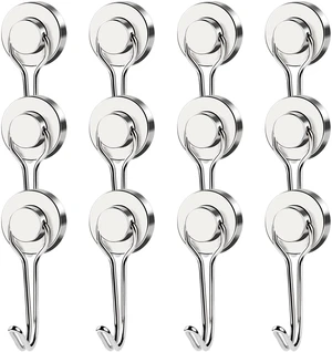 Magnetic Hooks Heavy Duty 40LB+ Swivel Swing Strong Magnet Hook Neodymium Hook Magnets for Hanging Home Workplace Metal Door Office and Garage Magnetic Hooks Heavy Duty 40LB+ Swivel Swing Strong Magnet Hook Neodymium Hook Magnets for Hanging Home Workplace Metal Door Office and Garage