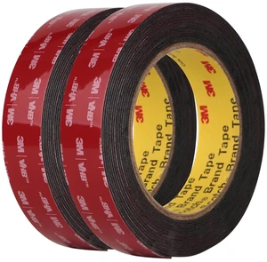3M 5925 Double Sided Mounting Tape, 2 Pack 1 in Foam Tape High Bond 0.025 in Foam Tape, Waterproof Double Sided Adhesive for Decor, Frames, Logos, Trim, Fastener Replacement 3M 5925 Double Sided Mounting Tape, 2 Pack 1 in Foam Tape High Bond 0.025 in Foam Tape, Waterproof Double Sided Adhesive for Decor, Frames, Logos, Trim, Fastener Replacement