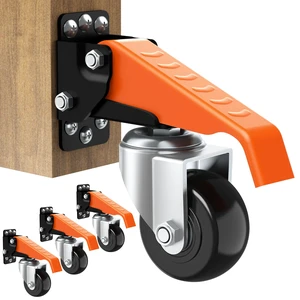 Workbench Casters Wheels Kit Retractable Casters Set of 4, 720Lbs 2.5" heavy duty side mount lifting caster, adjustable stepdown castors 4-pack for table, work bench leg & shop equipment Workbench Casters Wheels Kit Retractable Casters Set of 4, 720Lbs 2.5" heavy duty side mount lifting caster, adjustable stepdown castors 4-pack for table, work bench leg & shop equipment