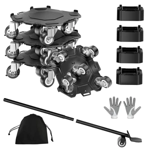 Heavy Duty Furniture Dolly,5-Wheel Furniture Movers,6 Inch Carbon Steel Dolly with Lifter Tool and 360° Casters for Moving Sofas,Refrigerators,Cabinets and Other Heavy Furniture Heavy Duty Furniture Dolly,5-Wheel Furniture Movers,6 Inch Carbon Steel Dolly with Lifter Tool and 360° Casters for Moving Sofas,Refrigerators,Cabinets and Other Heavy Furniture