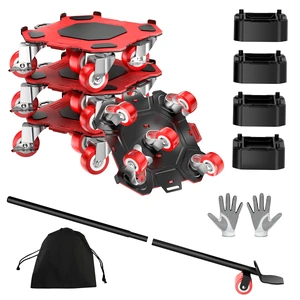 Heavy Duty Furniture Dolly,5-Wheel Furniture Movers,6 Inch Carbon Steel Dolly with Lifter Tool and 360° Casters for Moving Sofas,Refrigerators,Cabinets and Other Heavy Furniture Heavy Duty Furniture Dolly,5-Wheel Furniture Movers,6 Inch Carbon Steel Dolly with Lifter Tool and 360° Casters for Moving Sofas,Refrigerators,Cabinets and Other Heavy Furniture