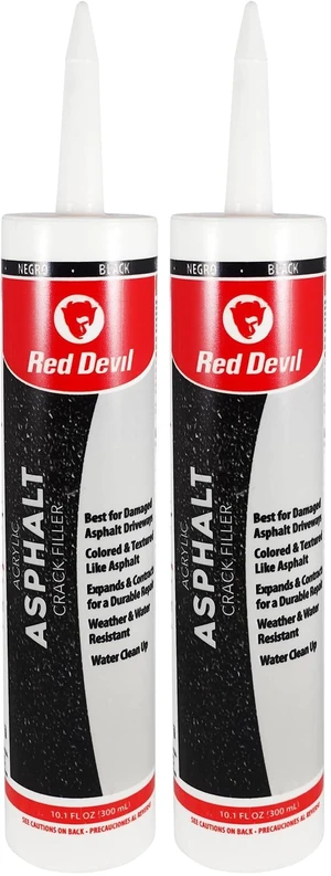 0637 Asphalt Crack Filler Sealant Black Acrylic Driveway Sealer for Cracks & Joints, Forms a Water-Resistant Seal, 10.1 fl oz, Pack of 2, Made in USA 0637 Asphalt Crack Filler Sealant Black Acrylic Driveway Sealer for Cracks & Joints, Forms a Water-Resistant Seal, 10.1 fl oz, Pack of 2, Made in USA