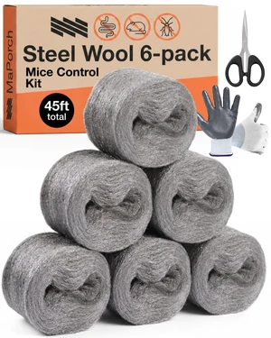 6-Pack Steel Wool Mouse Protection Bulk Kit 6-Pack Steel Wool Mouse Protection Bulk Kit