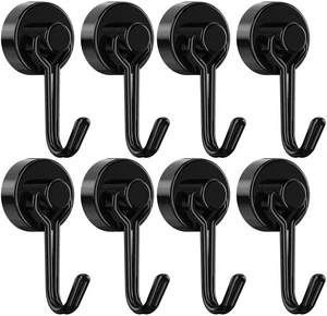 Magnetic Hooks, Neodymium Magnets Hook Heavy Duty 30LBS with Rust Proof for Fridge, Refrigerator, Oven, Grill, BBQ, Key, Tools Holder, Utensil, Kitchen, Outdoor, Magnet for Hanging Wreaths Magnetic Hooks, Neodymium Magnets Hook Heavy Duty 30LBS with Rust Proof for Fridge, Refrigerator, Oven, Grill, BBQ, Key, Tools Holder, Utensil, Kitchen, Outdoor, Magnet for Hanging Wreaths