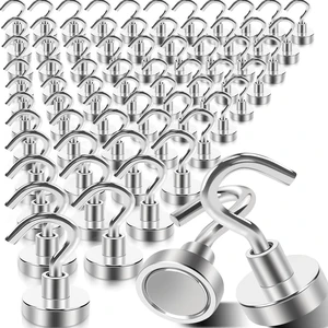 68Pack Super Strong Magnetic Hooks, 25lbs Heavy Duty Magnetic Hook for Hanging, Rare Earth Neodymium Magnet Hooks, for Cruise Ship Camping Grill Kitchen Fridge Garage Wall 68Pack Super Strong Magnetic Hooks, 25lbs Heavy Duty Magnetic Hook for Hanging, Rare Earth Neodymium Magnet Hooks, for Cruise Ship Camping Grill Kitchen Fridge Garage Wall
