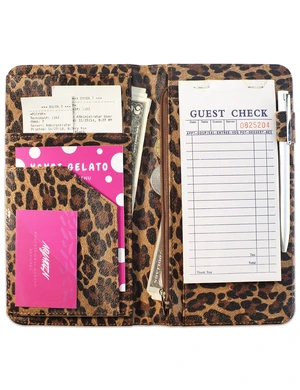 Server Book for Waitress with Zipper Pocket, Magnetic Closure, Leopard Cute Waitress Book Wallet with Money Pouch, Cheetah 5"x9", Restaurant Accessories, Waitstaff Organizer for Server Apron Server Book for Waitress with Zipper Pocket, Magnetic Closure, Leopard Cute Waitress Book Wallet with Money Pouch, Cheetah 5"x9", Restaurant Accessories, Waitstaff Organizer for Server Apron