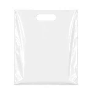 200 Count White Plastic Merchandise Bags, 12" x 15", Die-Cut Handle Retail Shopping Bags, Plastic Gift Bags for Retail Stores and Events 200 Count White Plastic Merchandise Bags, 12" x 15", Die-Cut Handle Retail Shopping Bags, Plastic Gift Bags for Retail Stores and Events