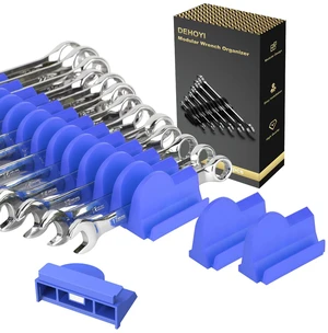 48 pcs MAGNETIC Modular Wrench Organizers for Tool Drawers - Wrench Rack with Metric&SAE Labels, Perfect Tool Storage Holder. Gift for mechanics (Blue) 48 pcs MAGNETIC Modular Wrench Organizers for Tool Drawers - Wrench Rack with Metric&SAE Labels, Perfect Tool Storage Holder. Gift for mechanics (Blue)