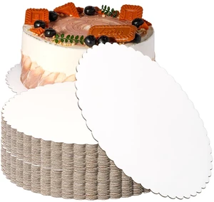 20 Pack 12 Inch Round White Cake Boards, Disposable Pizza Circles, Pan Base Stand for Desserts and Pastries, Greaseproof Cardboard Rounds for DIY, Birthday 20 Pack 12 Inch Round White Cake Boards, Disposable Pizza Circles, Pan Base Stand for Desserts and Pastries, Greaseproof Cardboard Rounds for DIY, Birthday
