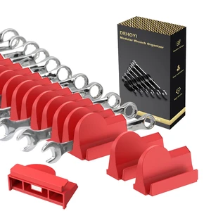 48 pcs Magnetic Modular Wrench Organizers for Tool Drawers - Wrench Rack with Metric&SAE Labels, Perfect Tool Storage Holder with Magnet. Gift for mechanics (Red) 48 pcs Magnetic Modular Wrench Organizers for Tool Drawers - Wrench Rack with Metric&SAE Labels, Perfect Tool Storage Holder with Magnet. Gift for mechanics (Red)