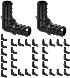 100pcs 1/2" Poly PPSU Barb Crimp PEX Elbow Fittings, No Lead for PEX Pipe 100pcs 1/2" Poly PPSU Barb Crimp PEX Elbow Fittings, No Lead for PEX Pipe