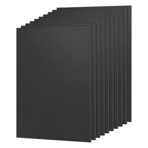 Pack of 10 Black ABS Plastic Sheet 8" x 12" x 1/8" Thick (3mm) Thermoplastic; Moldable; Rigid; Textured & Smooth Finish; for Crafts, DIY Projects, Robotics Competition Pack of 10 Black ABS Plastic Sheet 8" x 12" x 1/8" Thick (3mm) Thermoplastic; Moldable; Rigid; Textured & Smooth Finish; for Crafts, DIY Projects, Robotics Competition
