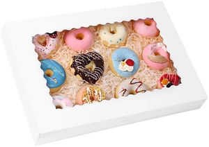 30pcs Large Cookie Boxes 16x11x2.5 Inches Bakery Boxes with Window Auto-Popup Large Cookie Boxes with Window for Bakery, Donuts, Treats, Pastries, Pies, Muffins, Chocolate Covered Strawberries 30pcs Large Cookie Boxes 16x11x2.5 Inches Bakery Boxes with Window Auto-Popup Large Cookie Boxes with Window for Bakery, Donuts, Treats, Pastries, Pies, Muffins, Chocolate Covered Strawberries