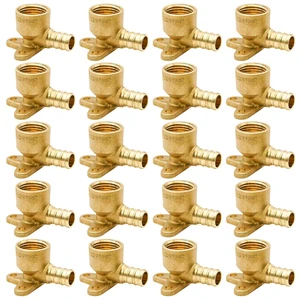 20pcs Drop Ear Elbow Fittings, PEX 1/2" x 1/2" NPT Female Threaded Fitting for PEX pipes in plumbing jobs 20pcs Drop Ear Elbow Fittings, PEX 1/2" x 1/2" NPT Female Threaded Fitting for PEX pipes in plumbing jobs