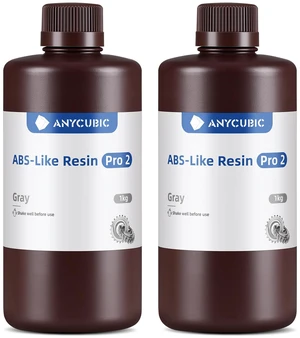 3D Printer Resin Bundle, ABS-Like Pro 2 with Enhanced Strength and Toughness, Performance far Superior to ABS-Like Resin, Low Odor (Grey+Grey, 2kg) 3D Printer Resin Bundle, ABS-Like Pro 2 with Enhanced Strength and Toughness, Performance far Superior to ABS-Like Resin, Low Odor (Grey+Grey, 2kg)