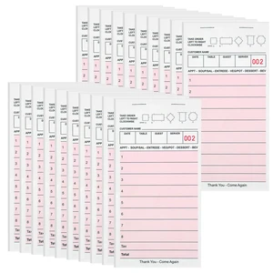Server Note Pads, Pink Guest Checks Books for Servers, 20 Pack Server Note Pads, Pink Guest Checks Books for Servers, 20 Pack