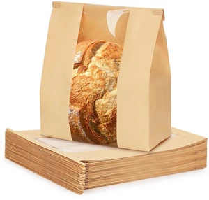 200 Pcs Small Paper Bread Bags with Tabs for Homemade Sourdough Bread Resealable Tin Tie Tab Bakery Bags with Window for Half Loaves, Round Sourdough and Dozen Cookies (7x3×11.5 Inches) 200 Pcs Small Paper Bread Bags with Tabs for Homemade Sourdough Bread Resealable Tin Tie Tab Bakery Bags with Window for Half Loaves, Round Sourdough and Dozen Cookies (7x3×11.5 Inches)