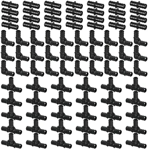 90pcs 1/2" Poly PPSU Barb Crimp PEX Fitting Combo, No Lead 30pcs Each Elbows Tees Straight Couplings for PEX Pipe 90pcs 1/2" Poly PPSU Barb Crimp PEX Fitting Combo, No Lead 30pcs Each Elbows Tees Straight Couplings for PEX Pipe