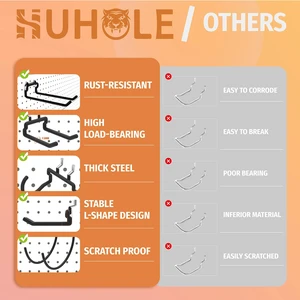 24 Pack Pegboard Drill Holder Tool Hooks for 1/4 Inch Pegboard Utility Hooks with 20 lb Capacity for Power Tools, Drills, Hammers, Cords, Hoses, Brooms and Shovels 24 Pack Pegboard Drill Holder Tool Hooks for 1/4 Inch Pegboard Utility Hooks with 20 lb Capacity for Power Tools, Drills, Hammers, Cords, Hoses, Brooms and Shovels