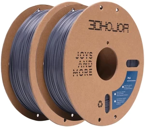 PLA Filament 1.75mm,3D Printing Filament,1kg*2 Cardboard Spool, Fit Most FDM 3D Printer,Dimensional Accuracy +/- 0.03 mm,Vacuum Packaging-2Pack Grey PLA Filament 1.75mm,3D Printing Filament,1kg*2 Cardboard Spool, Fit Most FDM 3D Printer,Dimensional Accuracy +/- 0.03 mm,Vacuum Packaging-2Pack Grey
