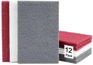 6"x9" Automotive Scuff Pad 12 Pack (7447&7448&7445) - 4 Each Maroon, Gray, White, Wet/Dry Reusable Scuffing Pad for Paint Prep, Sanding - Auto Body, Woodworking & Handicrafts 6"x9" Automotive Scuff Pad 12 Pack (7447&7448&7445) - 4 Each Maroon, Gray, White, Wet/Dry Reusable Scuffing Pad for Paint Prep, Sanding - Auto Body, Woodworking & Handicrafts