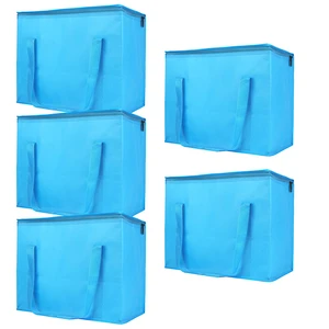 5-Pack Cooler Insulated Food Delivery Bag, Thermal Hot Pizza, X-Large Bags for Grocery/Catering/Shopping, Rideshare Delivery Bag, Large Cold Frozen Accessories, Blue 5-Pack Cooler Insulated Food Delivery Bag, Thermal Hot Pizza, X-Large Bags for Grocery/Catering/Shopping, Rideshare Delivery Bag, Large Cold Frozen Accessories, Blue