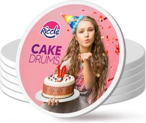 Cake Drums Smooth-Edged 18 Inch Pack of 6 Sturdy Cake Boards 18 Inch Round - Bend Resistant Multi-Layered Cake Base for Minimalist Displays Cake Drums Smooth-Edged 18 Inch Pack of 6 Sturdy Cake Boards 18 Inch Round - Bend Resistant Multi-Layered Cake Base for Minimalist Displays