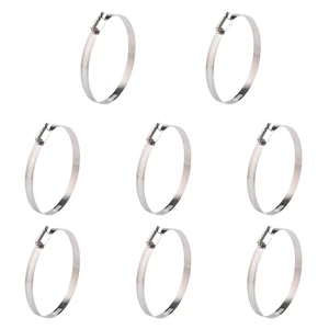 Stainless Steel 4 Inch Hose Clamps- 8PK SAE 72 Worm Gear Drive Hose Clamps 3 Inch-5 Inch (76-127mm) for Automotive Plumbing, 3 1/2, 3.5'', 3 3/4, 4'', 4 1/2, 4.5'', 4 3/4'' Stainless Steel 4 Inch Hose Clamps- 8PK SAE 72 Worm Gear Drive Hose Clamps 3 Inch-5 Inch (76-127mm) for Automotive Plumbing, 3 1/2, 3.5'', 3 3/4, 4'', 4 1/2, 4.5'', 4 3/4''