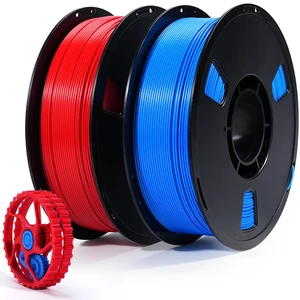 PLA Filament 1.75mm 2x1KG Red+Blue 3D Printer Filament for DIY Smooth Printing No Clog, Vacuum Sealed with Desiccant, Compatible with Bambu Flashforge Easy to use for Beginners PLA Filament 1.75mm 2x1KG Red+Blue 3D Printer Filament for DIY Smooth Printing No Clog, Vacuum Sealed with Desiccant, Compatible with Bambu Flashforge Easy to use for Beginners