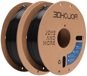 PLA Filament 1.75mm,3D Printing Filament,1kg*2 Cardboard Spool, Fit Most FDM 3D Printer,Dimensional Accuracy +/- 0.03 mm,Vacuum Packaging-2Pack Black PLA Filament 1.75mm,3D Printing Filament,1kg*2 Cardboard Spool, Fit Most FDM 3D Printer,Dimensional Accuracy +/- 0.03 mm,Vacuum Packaging-2Pack Black