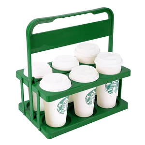 Reusable Drink Carrier with Handle for Delivery Drivers, Portable Cup/Coffee Holder Accessories for Delivery, Foldable Drinks Caddy with Tray, Car Durable Plastic Festive Bottle, Vacation Reusable Drink Carrier with Handle for Delivery Drivers, Portable Cup/Coffee Holder Accessories for Delivery, Foldable Drinks Caddy with Tray, Car Durable Plastic Festive Bottle, Vacation