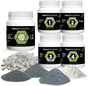 Rock Tumbler Grit and Polish Refill & Ceramic Tumbling Filler Media - Silicone Carbide Polisher Grit - Rock Polish Supplies & Accessories Rock Tumbler Grit and Polish Refill & Ceramic Tumbling Filler Media - Silicone Carbide Polisher Grit - Rock Polish Supplies & Accessories